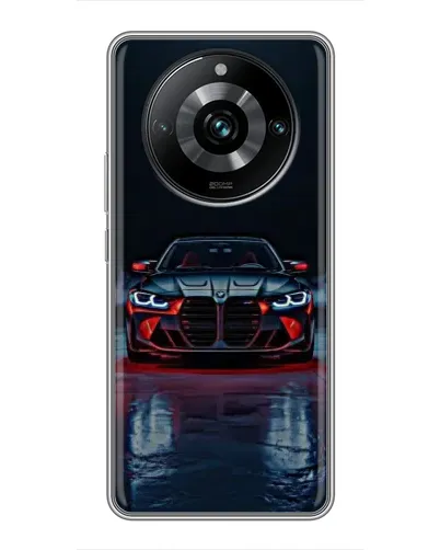 Чехол для Realme 11 Pro Plus с картинкой «BMW на мокрой дороге»