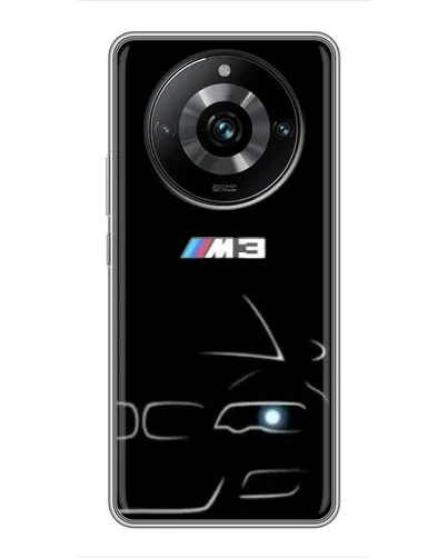 Чехол для Realme 11 Pro Plus с картинкой «Минималистичный принт BMW M3»
