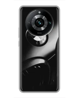 Чехол для Realme 11 Pro Plus с картинкой «Эмблема BMW — макро»