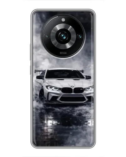 Чехол для Realme 11 Pro Plus с картинкой «BMW сквозь туман»
