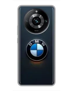 Чехол для Realme 11 Pro Plus с картинкой «Логотип BMW — минимализм»