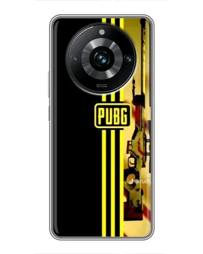 Чехол для Realme 11 Pro Plus с картинкой «PUBG — камуфляжный шлем»