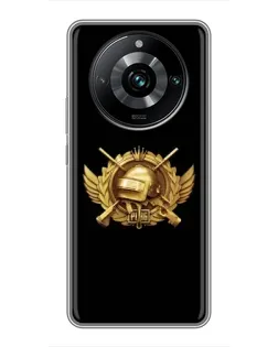 Чехол для Realme 11 Pro Plus с картинкой «PUBG — оранжевый градиент»