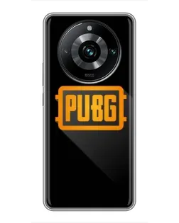 Чехол для Realme 11 Pro Plus с картинкой «PUBG — рамка лого»