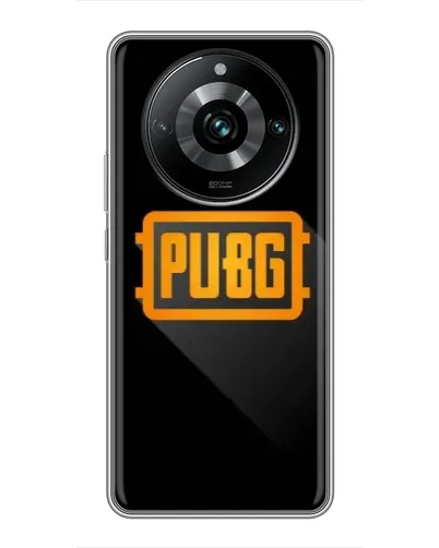 Чехол для Realme 11 Pro Plus с картинкой «PUBG — рамка лого»