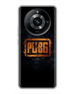 Чехол для Realme 11 Pro Plus с картинкой «PUBG — золотой логотип»
