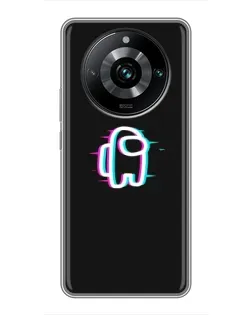 Чохол для Realme 11 Pro Plus з картинкою «Among Us неон»