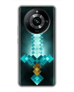 Чохол для Realme 11 Pro Plus з картинкою «Алмазний меч неон»
