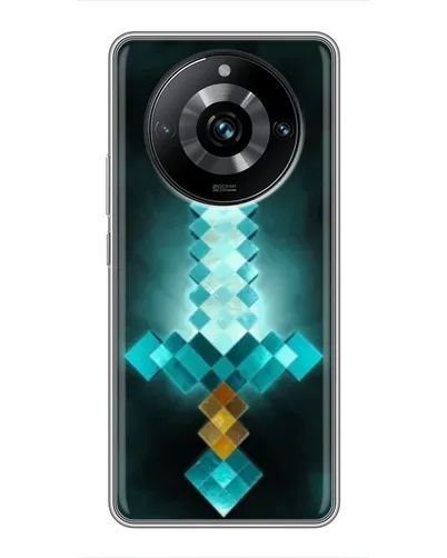 Чохол для Realme 11 Pro Plus з картинкою «Алмазний меч неон»