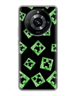 Чохол для Realme 11 Pro Plus з картинкою «Паттерн з кріперами»