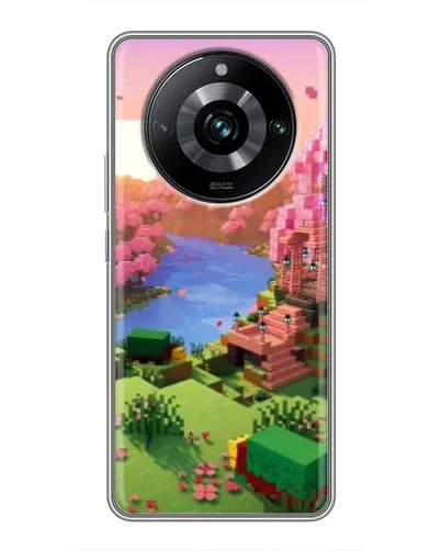Чохол для Realme 11 Pro Plus з картинкою «Рожеве дерево Minecraft»