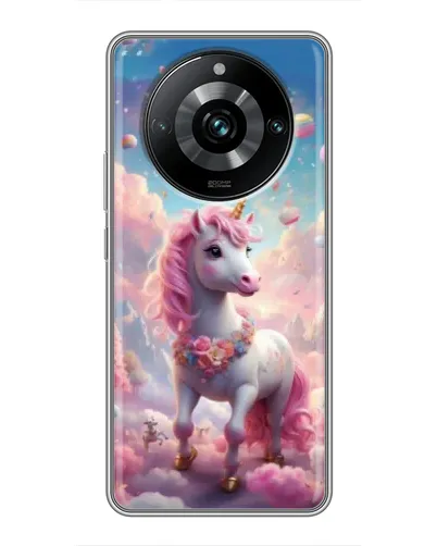 Чехол для Realme 11 Pro Plus с картинкой «Единорог среди облаков» Чехол для Realme 11 Pro Plus с картинкой «Единорог среди облаков»