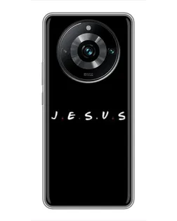 Чехол для Realme 11 Pro Plus с картинкой «Точки веры J.E.S.U.S.»