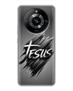 Чехол для Realme 11 Pro Plus с картинкой «Надпись Jesus Graffiti»