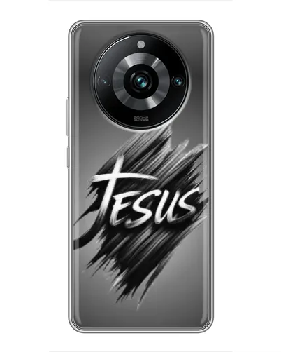 Чехол для Realme 11 Pro Plus с картинкой «Надпись Jesus Graffiti»