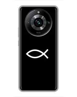 Чохол для Realme 11 Pro Plus з картинкою «Символ риби Jesus»