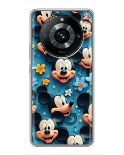 Чехол для Realme 11 Pro Plus с картинкой «Паттерн Микки и Минни»