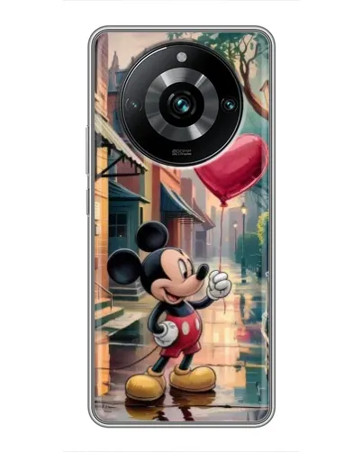 Чехол для Realme 11 Pro Plus с картинкой «Микки и шарик-сердце»