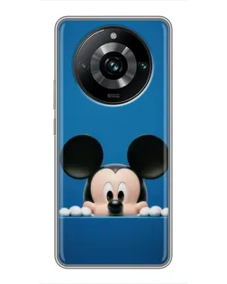 Чехол для Realme 11 Pro Plus с картинкой «Микки выглядывает»