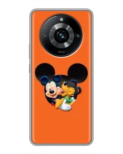 Чехол для Realme 11 Pro Plus с картинкой «Сердце Микки Минни»