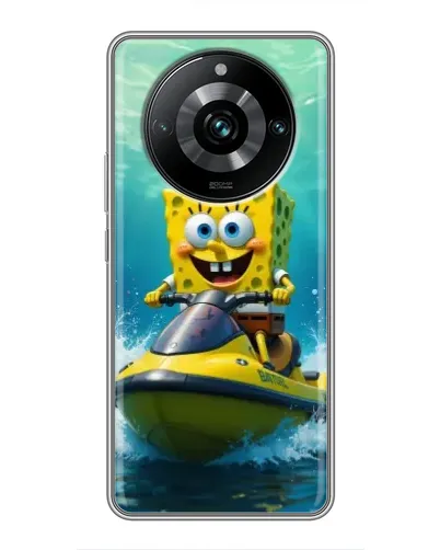 Чохол для Realme 11 Pro Plus з картинкою «Спанч Боб на гідроциклі» Чохол для Realme 11 Pro Plus з картинкою «Спанч Боб на гідроциклі»