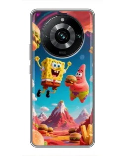 Чохол для Realme 11 Pro Plus з картинкою «Космічний фастфуд»