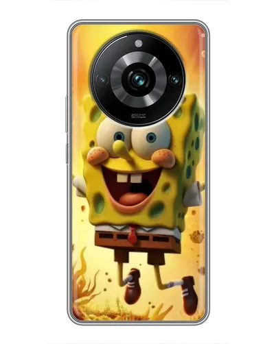 Чохол для Realme 11 Pro Plus з картинкою «Губка Боб стрибає» Чохол для Realme 11 Pro Plus з картинкою «Губка Боб стрибає»