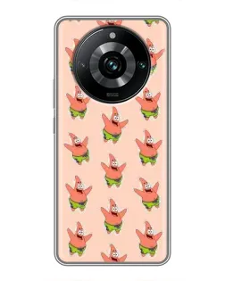Чохол для Realme 11 Pro Plus з картинкою «Патрік Стар паттерн»