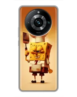 Чохол для Realme 11 Pro Plus з картинкою «Губка Боб кухар»