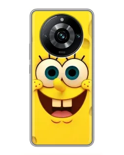 Чохол для Realme 11 Pro Plus з картинкою «Губка Боб посмішка»