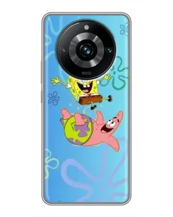 Чохол для Realme 11 Pro Plus з картинкою «Спанч Боб та Патрік»