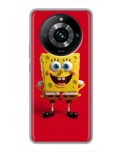 Чохол для Realme 11 Pro Plus з картинкою «Спанч Боб на червоному» Чохол для Realme 11 Pro Plus з картинкою «Спанч Боб на червоному»
