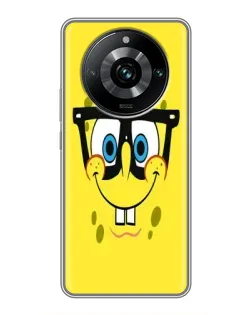 Чохол для Realme 11 Pro Plus з картинкою «Мінімалістичний Спанч Боб»