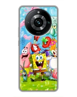 Чохол для Realme 11 Pro Plus з картинкою «Губка Боб та друзі»