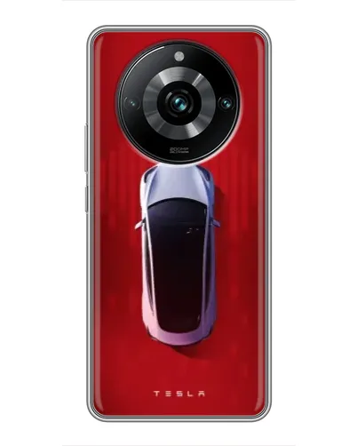 Чехол для Realme 11 Pro Plus с картинкой «Tesla Top View»
