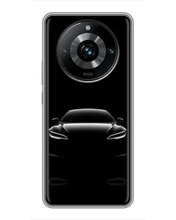 Чехол для Realme 11 Pro Plus с картинкой «Силуэт Tesla Night»