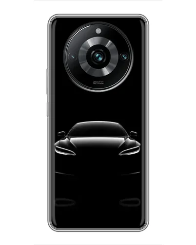 Чехол для Realme 11 Pro Plus с картинкой «Силуэт Tesla Night»