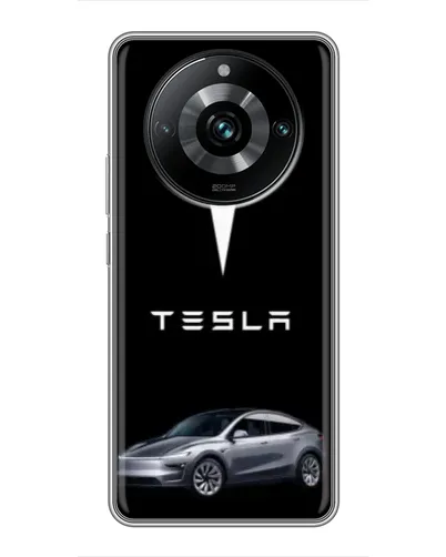 Чехол для Realme 11 Pro Plus с картинкой «Tesla Model Y»