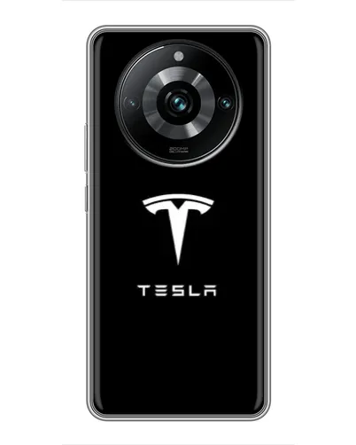Чехол для Realme 11 Pro Plus с картинкой «Tesla White Logo»