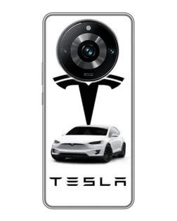 Чехол для Realme 11 Pro Plus с картинкой «Tesla White Style»