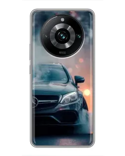 Чохол для Realme 11 Pro Plus з картинкою «Mercedes — нічне місто»