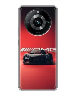 Чохол для Realme 11 Pro Plus з картинкою «Mercedes AMG — червона лінія»