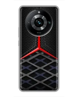 Чохол для Realme 11 Pro Plus з картинкою «Mercedes Carbon Grid»