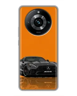 Чохол для Realme 11 Pro Plus з картинкою «Помаранчевий Mercedes AMG»