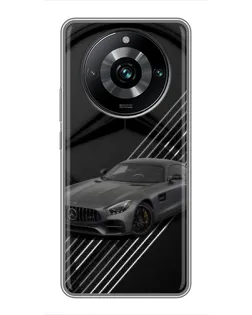 Чохол для Realme 11 Pro Plus з картинкою «Mercedes AMG — графіка»