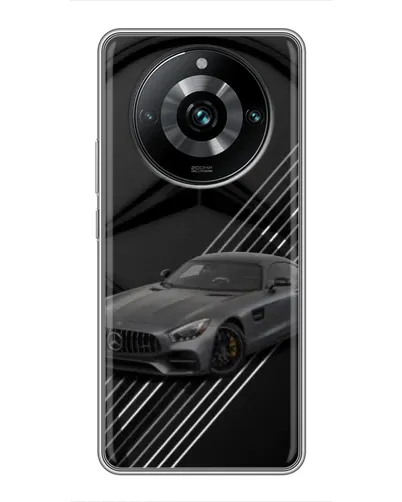 Чохол для Realme 11 Pro Plus з картинкою «Mercedes AMG — графіка»