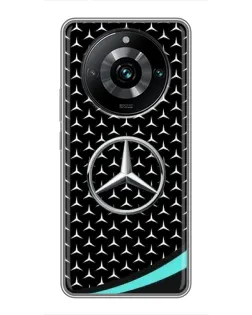 Чохол для Realme 11 Pro Plus з картинкою «Mercedes — бірюзовий акцент»