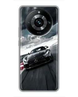 Чохол для Realme 11 Pro Plus з картинкою «Гоночний Mercedes AMG»
