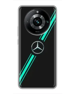 Чохол для Realme 11 Pro Plus з картинкою «Спортивні лінії Mercedes»