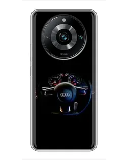 Чохол для Realme 11 Pro Plus з картинкою «Салон Audi — кермо» Чохол для Realme 11 Pro Plus з картинкою «Салон Audi — кермо»